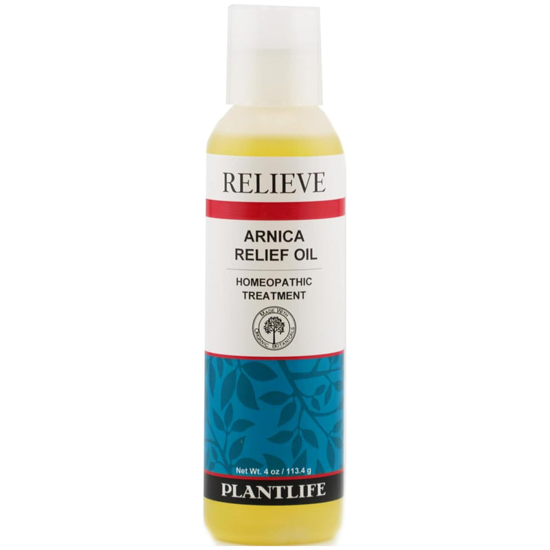 [Australia] - Plantlife Arnica Relieve Oil - Relieve Products are a Homeopathic Solution for Everyday Use - Works Quickly and Effectively - Made in California Unscented 4 Fl Oz (Pack of 1) 