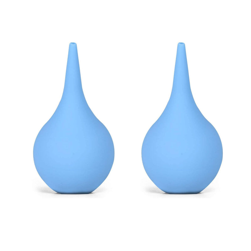 [Australia] - Bulb Syringe - Blue Ear Bulb Syringe for Ear Wax Removal - 2Oz, 2 Pack - Ideal Bulb Suction Baby Aid - Ear Wax Bulb Syringes for Safe, Gentle Cleaning 