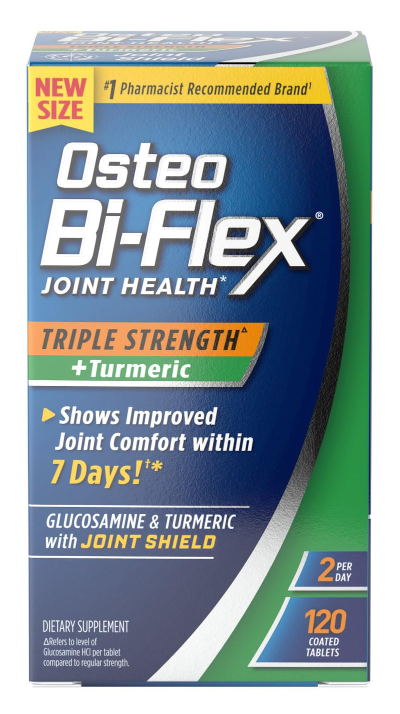 [Australia] - Osteo Bi-Flex Triple Strength Glucosamine with Turmeric, Joint Health Supplement, Coated Tablets, 120 Count 