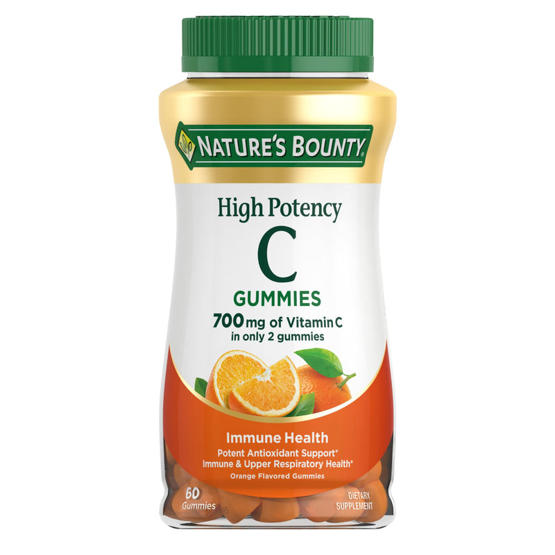 Nature's Bounty Vitamin C Gummies 700mg, Orange Flavor, 60 Count 60 Count (Pack of 1)