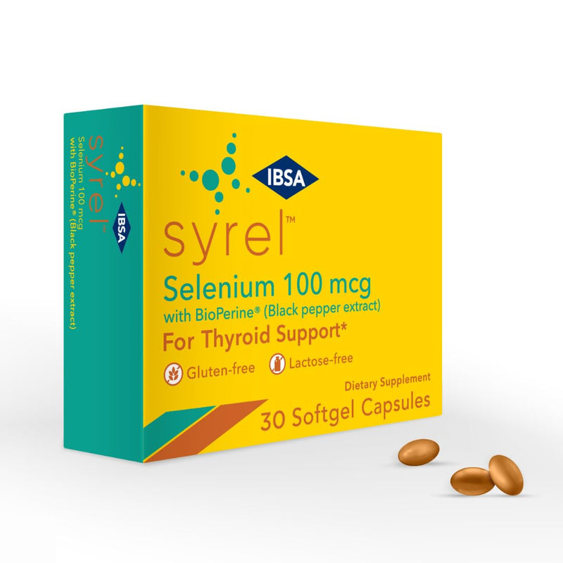 [Australia] - Syrel - Thyroid Support Supplement ‚Äì 100mcg Selenium and 5mg BioPerine - 30 Soft- Gel Caps for Increased Bioavailability and Absorption - Gluten-Free, Lactose-Free, Sugar-Free, Non-GMO 