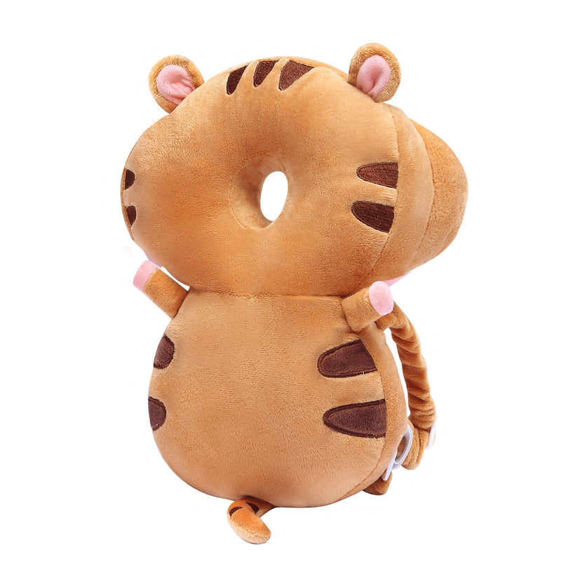 [Australia] - JunNeng Baby Walker Head Protector Backpack Wear,Toddler Head Protection Safety Pad,Tiger New Brown Tiger 