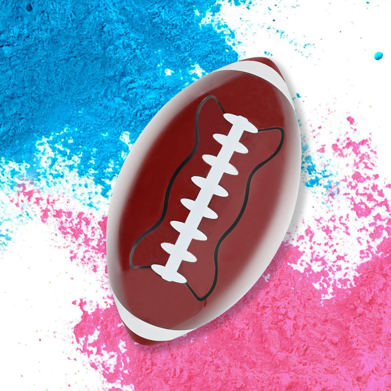 ZZPAKUE Gender Reveal Football Gender Reveal Kit Football with Powder Blue and Pink Boy or Girl Exploding Ball for Gender Reveal Games Baby Shower Party Supplies