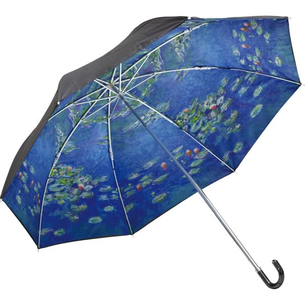 Generic Claude Monet Masterpiece Folding Umbrella for Sunny or Rainy Days UV Protection 99% UV Protection Water Lilies AU-02523 YOU POWER