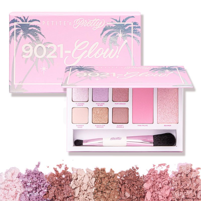 [Australia] - Petite ’N Pretty 9021 Glow! Eye & Cheek Makeup Palette for Kids, Tweens and Teens -3-in-1 Makeup Palette of Blush, Eyeshadow, and Highlighter, Non-Toxic, Made in USA 9021 Glow! Multicolor 