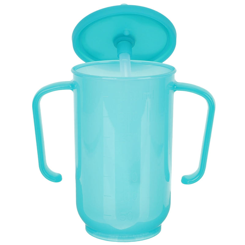 [Australia] - Beaupretty Elderly Sippy Cup Spill Proof Adult Drinking Cup with 2 Handles Anti-Choking for Seniors Mobility and Daily Living Aid 