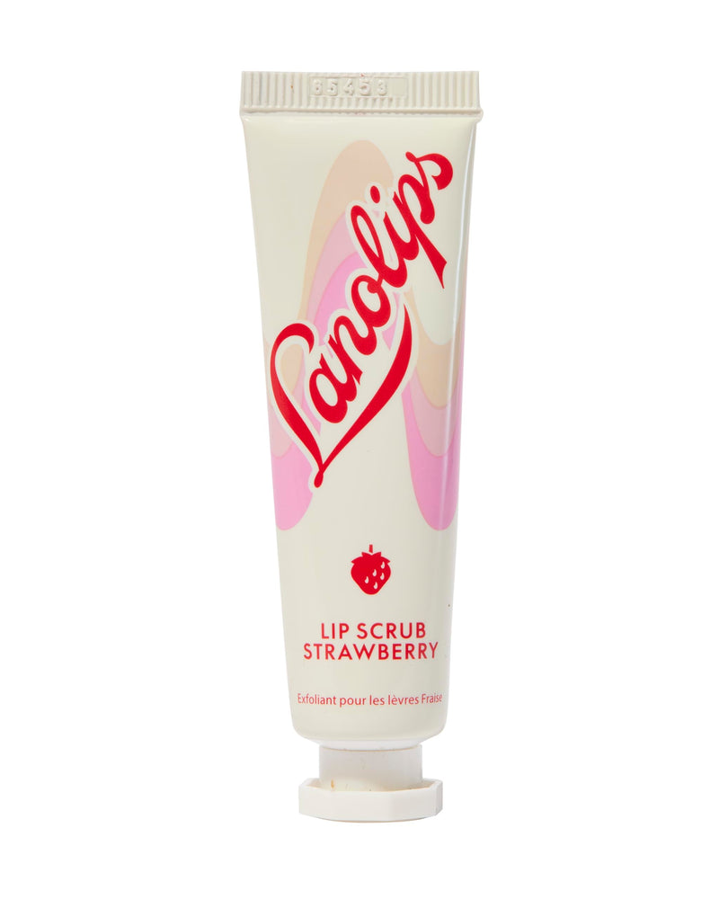 [Australia] - Lanolips Lip Scrub - Natural Lip Exfoliator Made with Lanolin, Vitamin E & Finely Ground Strawberry Seeds - Gentle Sugar Scrub for Healthy, Soft Lips - Strawberry (.35 oz) 