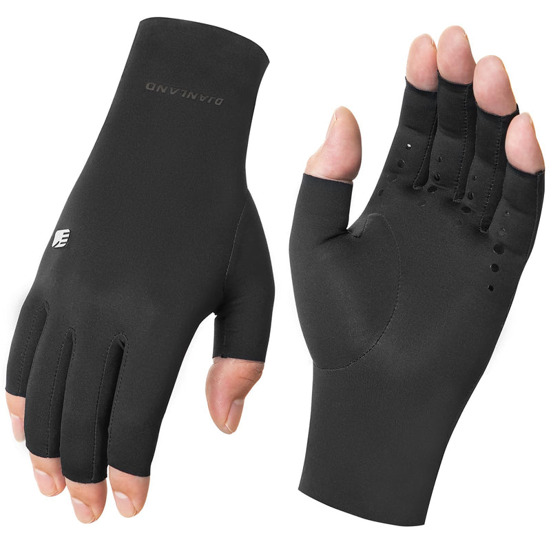 [Australia] - Arthritis Compression Gloves, Super Soft and Seamless Arthritis Gloves for Carpal Tunnel Pain Relief Gloves Medium Black 