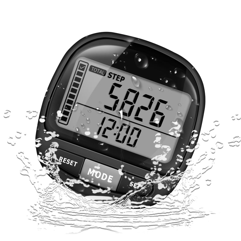 [Australia] - 3D Pedometer Step Counter for Walking and Miles, Simple Step Tracker with Large Digital Display and Clip Lanyard, Steps Track Accurately Steps Monitor Watch for Women Men Adults Seniors Dog 