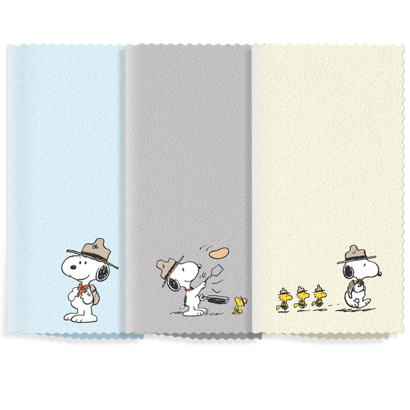 [Australia] - Microfiber Cloth & Glasses Wipes (3 Pack) Lens & Glasses Cleaning Cloth - Eye Glass Clean Cloths - Eyeglass Cleaning Cloths - Camera Lenses & Gadget Delicate Screens - Snoopy 3 Pack 