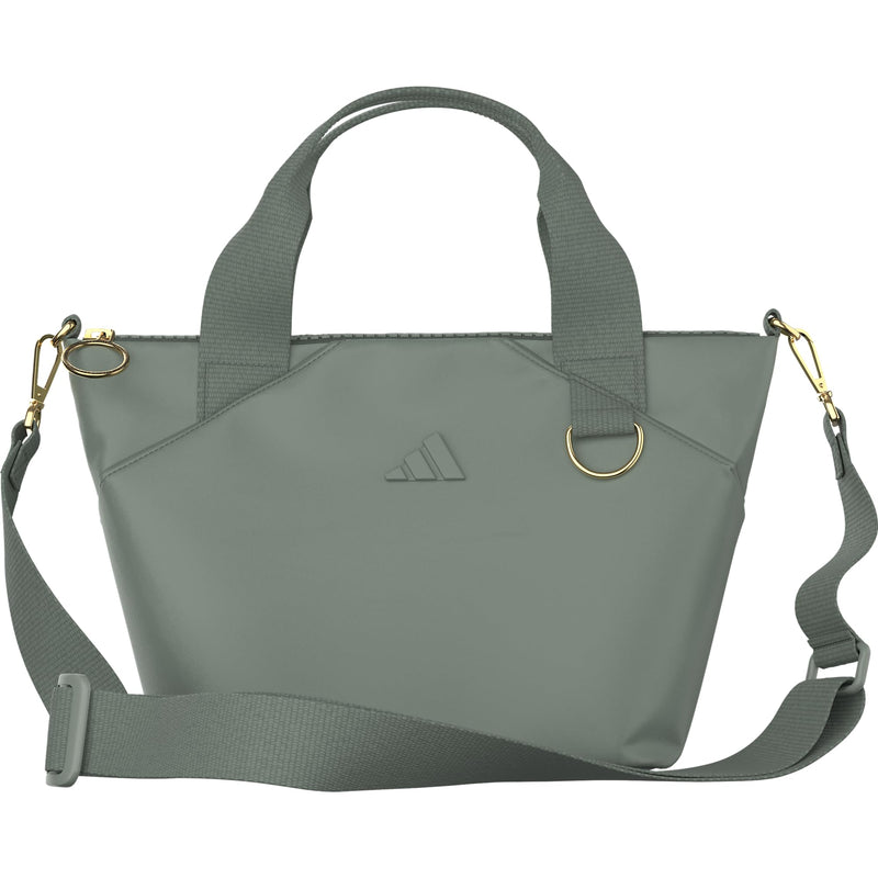 adidas Premium Mini Tote Bag | Roomy Interior, Interior Pockets, Comfortable Straps, Durable Build, Everyday & Court Ready One Size Premium/Silver Green/Gold Metallic