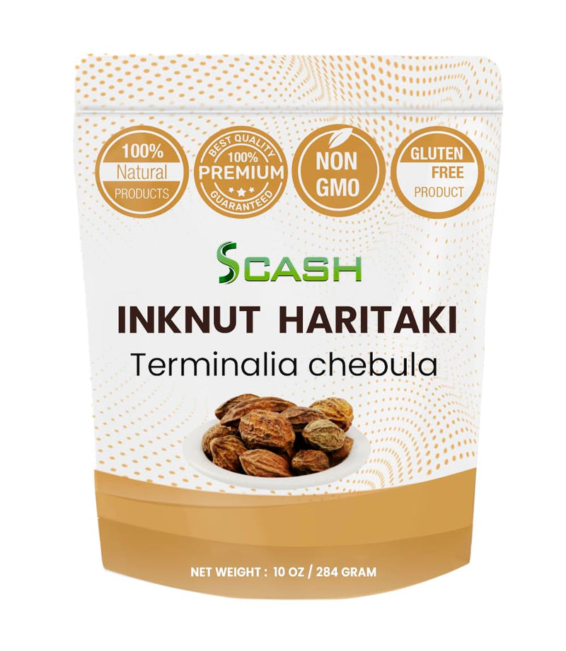 [Australia] - Haritaki/Inknut Whole for Dark Circles | 10 Ounce (283 Grams) | 100% Naturally Dried herb | Terminalia chebula 