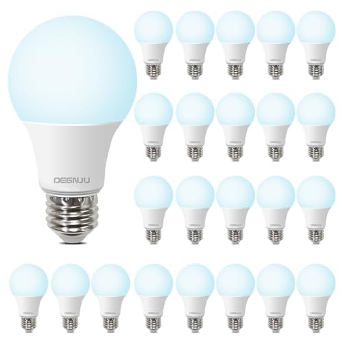 [Australia] - LED Light Bulbs Daylight 5000K, 60 Watt Equivalent LED Bulbs, A19 Standard Bulbs, 800 LM, 15000 Hours, E26 Base, Non-Dimmable, 8.5W LED Bulbs for Bedroom Living Room 24 Pack 60w-daylight 