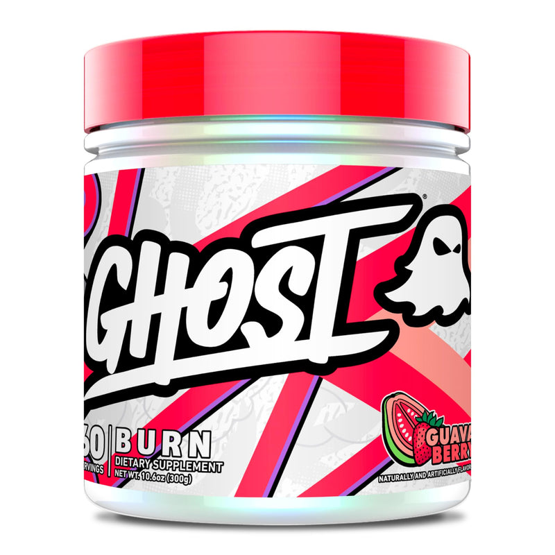 [Australia] - GHOST Burn Weight Management Powder, Guava Berry (60 Servings) - Metabolism & Energy Support Supplement for Men & Women - Natural Caffeine, L-Carnitine & L-Tyrosine - Gluten, Soy & Sugar-Free, Vegan 