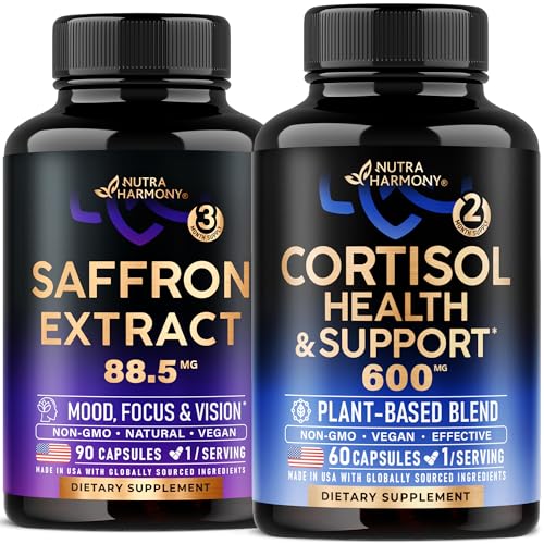 NUTRAHARMONY Saffron Extract & Cortisol Support Capsules