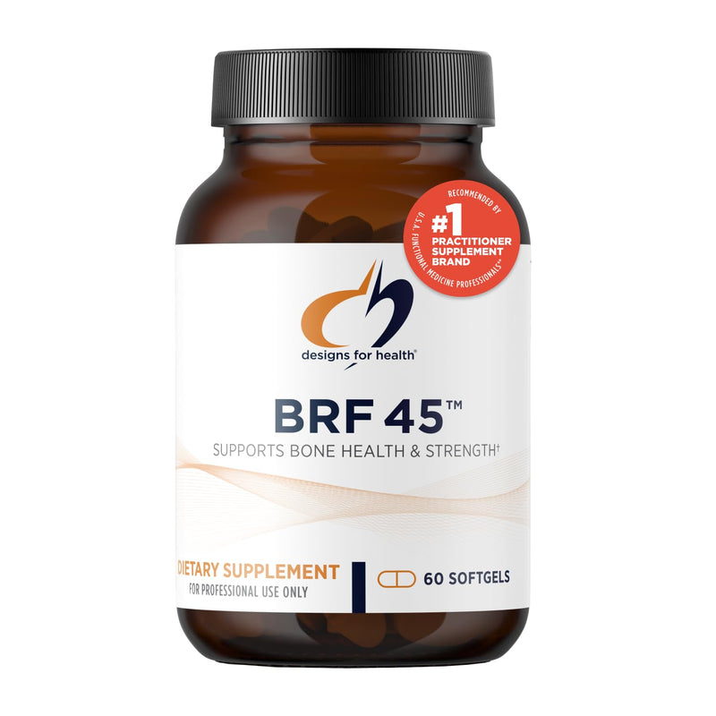 [Australia] - Designs for Health BRF 45 - Vitamin K1 + Vitamin K2 as MK-4 to Promote Bone Strength, Healthy Aging + Arterial Health - 2 Forms of Vitamin K + GG to Aid Vitamin K2 MK4 Production (60 Softgels) 