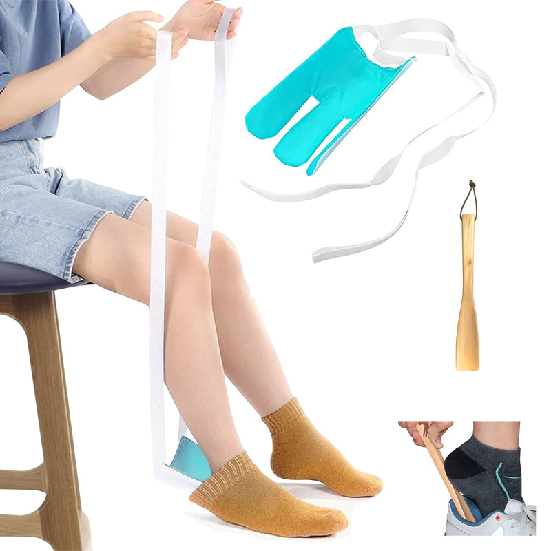 [Australia] - Sock Aids for Putting on Socks, Sock Aid Device for Seniors, Sock Aid Tool for Elderly, Disabled, Pregnant, Sock Helper Pulling Assist Device 