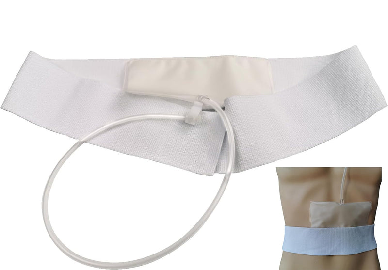 [Australia] - Urine Test Kit, 43" Concealed Urine Storage Belt with Catheter, Portable Urine Test Bags for Men Used for Hospitals, Emergency and Travel Large 