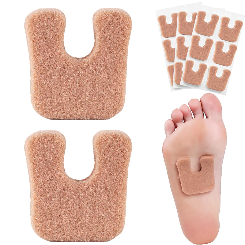 [Australia] - Cushioned Foot Pads with Thick Moleskin - 20 Pieces Meta Pads & Cushions for Metatarsal Areas - For Calluses, Heels & More 