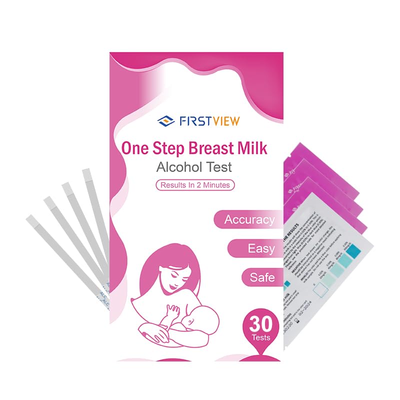 [Australia] - Alcohol Test Strips for Breastmilk,Detects Alcohol in 2 Mintues, High Sensitivity to 0.02%（20mg/dL, Simple Breastmilk Dip Test, Fast and Easy to Use for Breastfeeding Moms (ALC-30pack) 