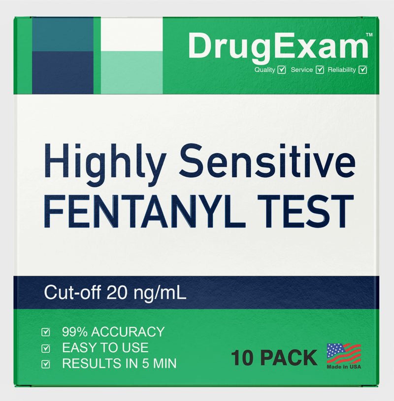 10 Pack - FYN Strips for Rapid Detection, Urinary Drug Testing, One-Step Quick Results, Easy-Read Urine Drug Test Strips. 10