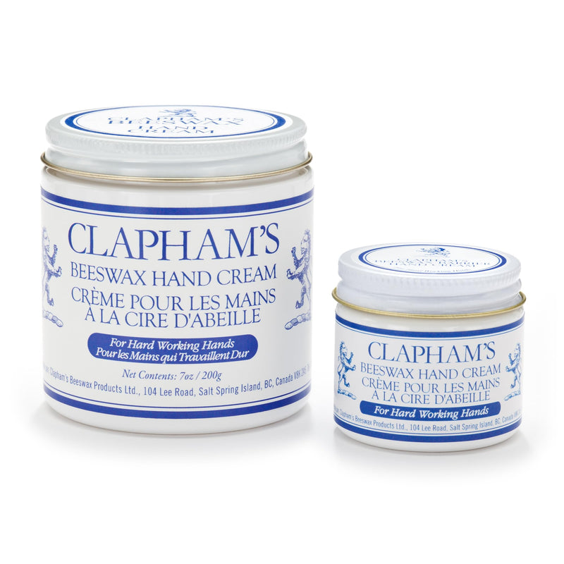 [Australia] - Clapham's Beeswax Natural Hand Cream for Hardworking Hands, Made with Organic Lavender & Rosemary Essential Oil to Soothe Dry Skin (7 oz/200g) 7 Ounce (Pack of 1) 