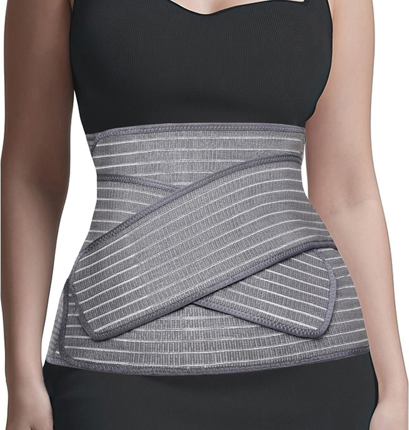 [Australia] - Abdominal Binder Post Surgery, Postpartum Belly Band – C Section Belly Binder Support Belt, Post Surgery Compression Garment, Stomach Wrap, Hernia Belt for Women & Men, 2-in-1 L/XL 