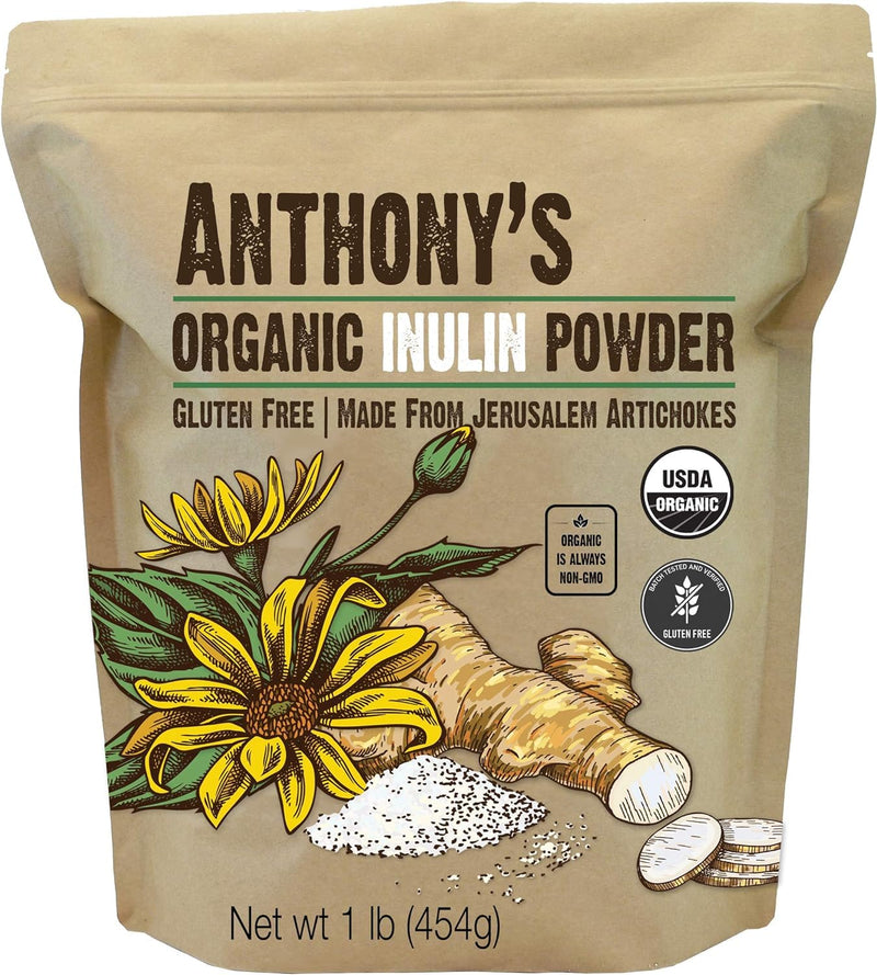 [Australia] - Anthony's Organic Inulin Powder (1 Pound) 1 Pound 