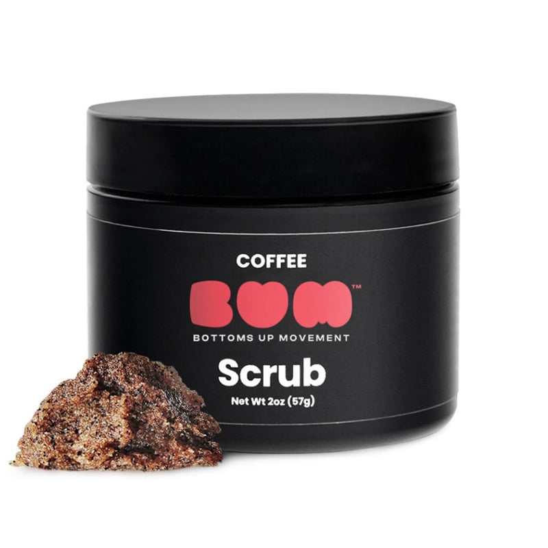 BUM Coffee Sugar Scrub for Body - Coffee Scrub Body Exfoliator with Organic Shea, Coconut Oil, Rosehip, Vitamin E & Jojoba - Moisturizing, Seductively Scented & Subtly Flavored Exfoliant (2 oz) 2 Ounce (Pack of 1)