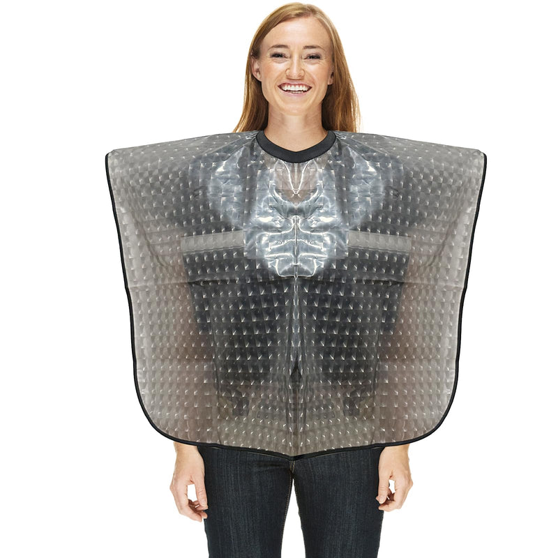 [Australia] - Mastectomy Chest Surgery Shoulder Shower Protection Waterproof Post Surgery Shower Cape Water-Resistant Post Surgery Garment Black 