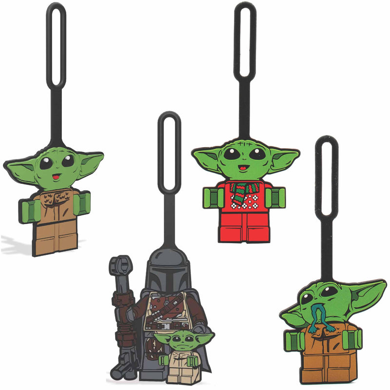 LEGO Star Wars The Mandalorian Grogu Silicone Bag Tag Bundle