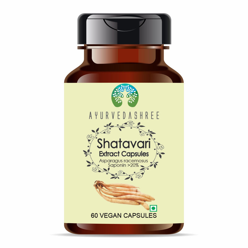 [Australia] - Shatavari Extract 500mg - 60 Vegetarian Capsules | Asparagus Racemosus | All Natural | 100% Vegan | Gluten-Free | GMP Certified. 