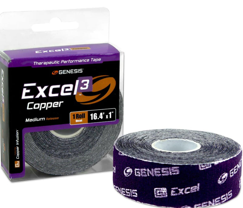 Genesis Excel Copper Athletic Tape - Uncut Roll - #3 Purple - Medium Release