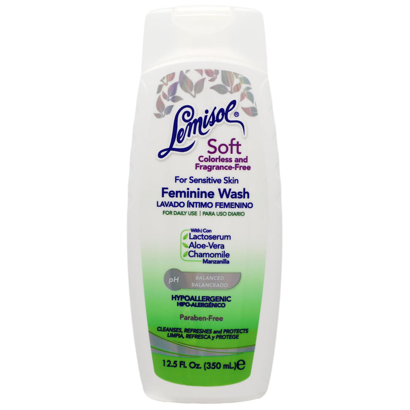 [Australia] - LEMISOL Soft Feminine Wash, Fragrance-Free for Sensitive Skin, 12.5 Fl Oz Bottle 