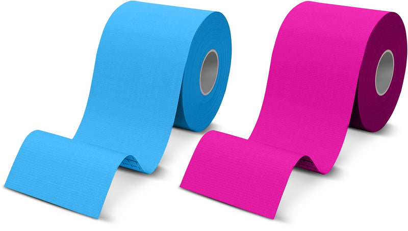 SB SOX 2 Rolls Kinesiology Tape (Blue + Pink)