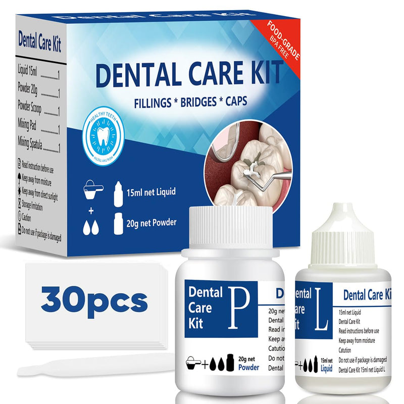 [Australia] - JJ CARE Tooth Repair Kit, Dental Care Kit Repair for Broken Teeth, Temporary Tooth Filling for Broken Chipped Teeth, Missing Teeth, Crown Fillings & Bridges 