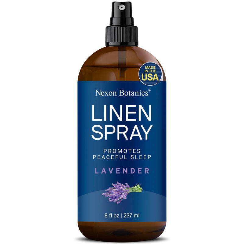 [Australia] - Lavender Linen Spray 8 fl oz - Refreshing Bed Linen Spray - Fabric Refresher Pillow Spray for Bedding, Bed Sheets - Nexon Botanics 