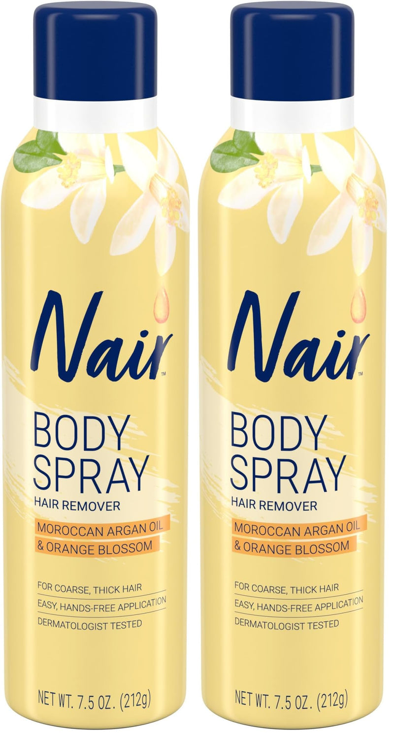 [Australia] - Nair Hair Remover Body Spray, Arm, Leg and Bikini Hair Removal Spray, 7.5 Oz Can (Pack of 2) 7.5 Ounce (Pack of 2) 