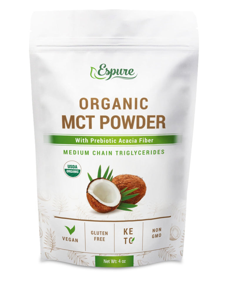 [Australia] - Organic MCT Powder - USDA Certiifed Organic; with Prebiotic Acacia Fiber; 4 oz 