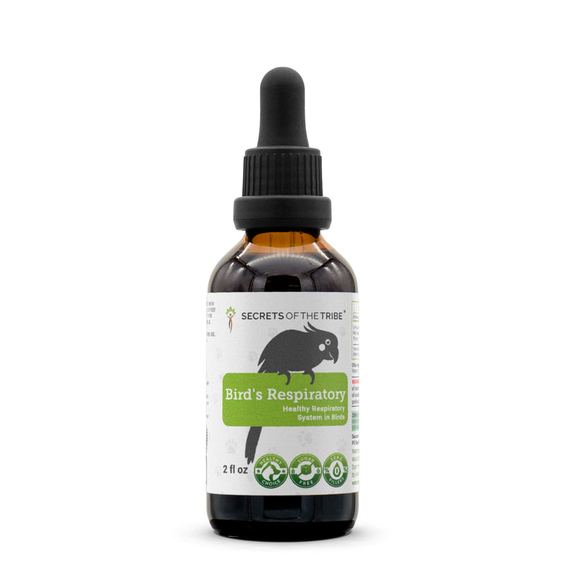 Birds Respiratory | Natural Herbal Dietary Pet Supplement for Birds | Healthy Respiratory System Support in Birds | Alcohol-Free Extract, Peppermint, Marshmallow, Calendula, Turmeric, Thyme 2 oz - PawsPlanet Australia