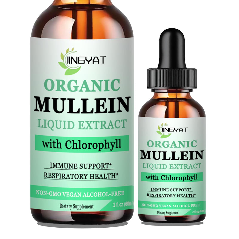[Australia] - Mullein Drops for Lungs | Powerful Mullein Leaf Extract with Chlorophyll, Vitamin C, Cinnamon for Immune Support, Detox & Respiratory Support, Bronchial Support | Non-GMO, Kosher, Gluten-Free 