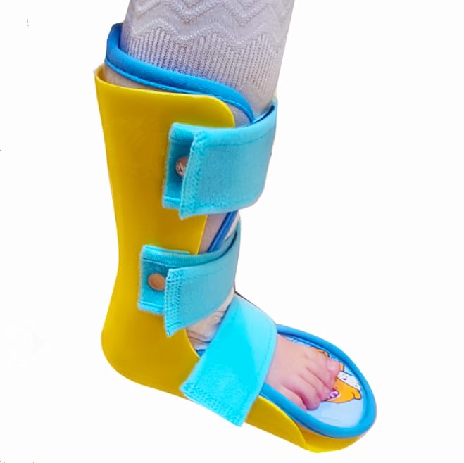 [Australia] - Pediatric AFO Kids Ankle Foot Brace Drop Foot Splint for Child Toddler Ankle Foot Orthosis Night Splint (Right Foot, Large) Right Foot 