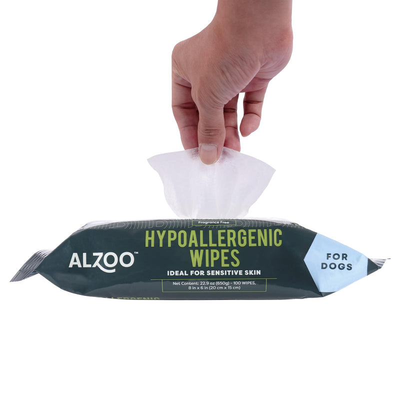 Grooming Hypoallergenic Wipes for Dogs, 100% Plant-Based Active Ingredients, 100 Count - PawsPlanet Australia
