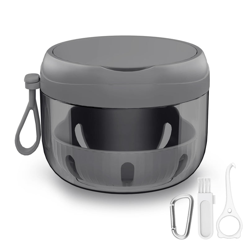 [Australia] - 2024 Upgraded Netceem Denture Cup, Leak Proof Denture Case, Retainer Cleaning Box, Complete Clean Care for Dentures,Night Guard & Retainers with Denture Brush,Strainer, Removal Tool and Mirror Black 