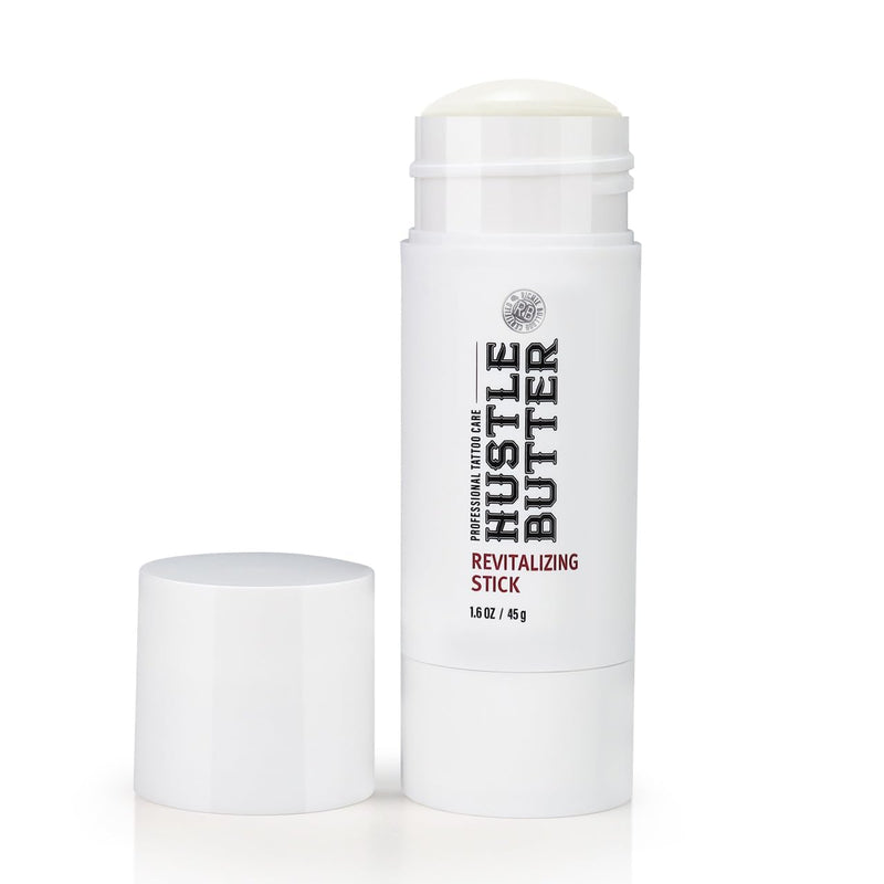 [Australia] - Hustle Butter Tattoo Aftercare - Portable Balm Stick - On The Go Tattoo Aftercare - Naturally Derived Vegan Cruelty Free - Mess Free - 1.6 oz 