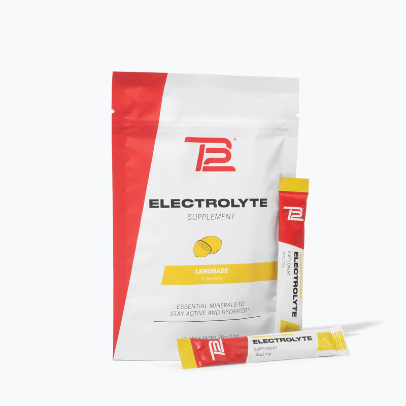 [Australia] - TB12 Powdered Electrolytes Supplement Powder for Fast Hydration by Tom Brady-Lemonade, 15 Stickpacks. Natural, Easy to Mix. Low Sugar, Low Calorie, Vegan. Free of Dairy, Gluten and Soy. Non-GMO. Lemonade 3.75 Ounce 