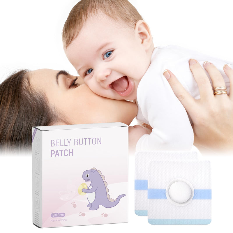 [Australia] - Baby Belly Navel Patches, Waterproof Cotton Pads for Baby Belly Button, Infant Umbilical Patch, Belly Button Patch for Baby Newborn, 8√ó8cm, 10 Pcs 8*8cm 