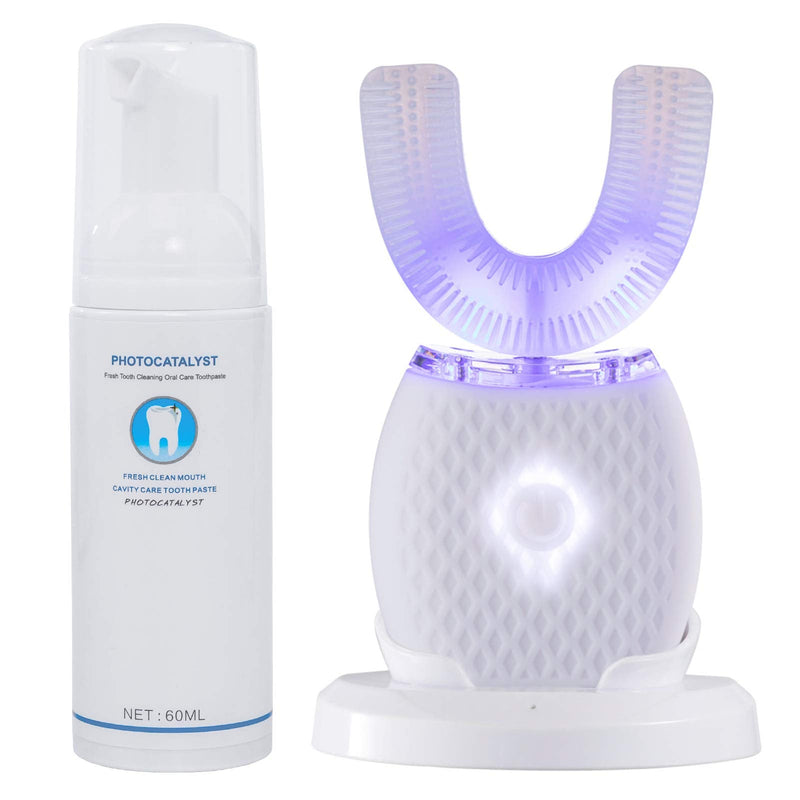 [Australia] - Automatic Toothbrush U Shaped Toothbrush for Adults 360° Toothbrush 30'' Automatic Timer Wireless Charging Washable Travel Home 