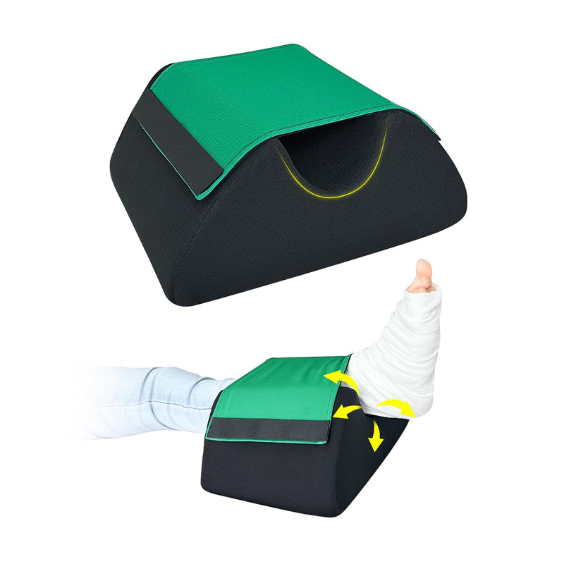 Foot Elevation Pillow Post Surgery Ankle Elevation Wedge to Elevate Foot Heel Protectors for Pressure Sores Heel Cushions for Pain Relief Bed Sores Feet Cradle Leg Elevator Support (1pc)
