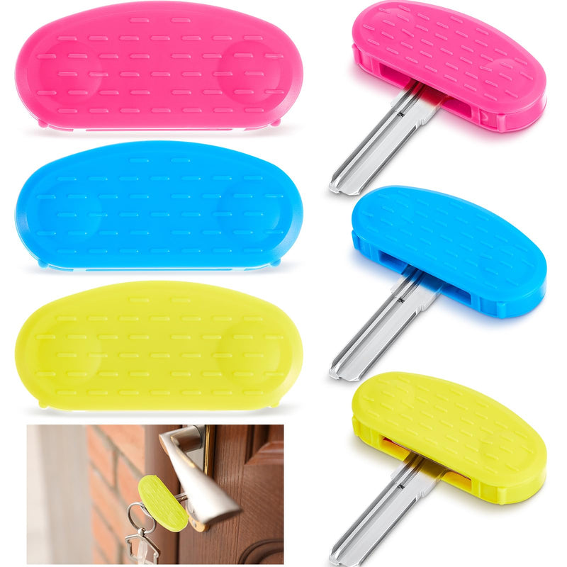 [Australia] - 6 Pack Easier to Grip Key Turner Aid Bright Aid Key Turners for Arthritis Red, Blue and Yellow Key Turner for Weak or Elderly Hands 